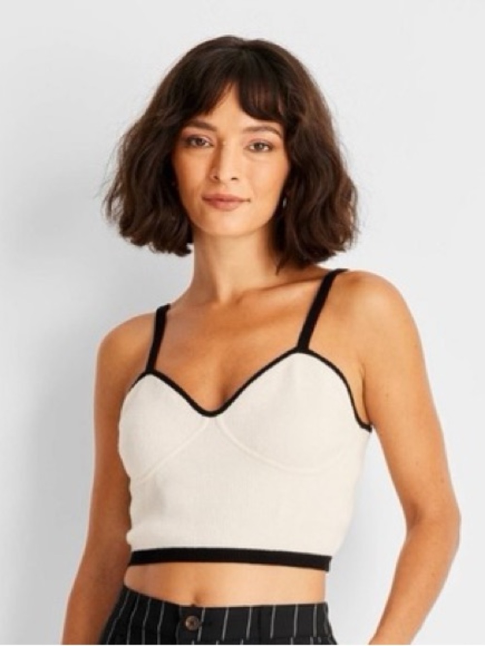 Future Collective sweater v neck bralette M whimsycore fairycore cottagecore